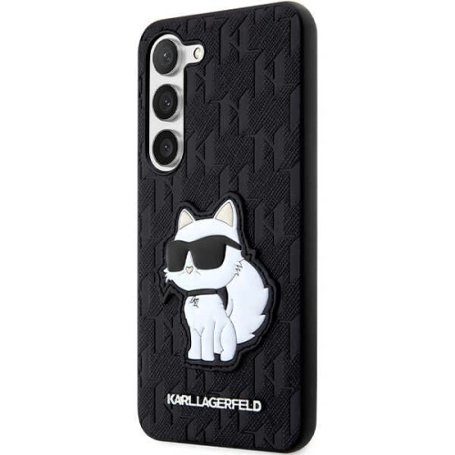 Kup Etui Karl Lagerfeld KLHCS23SSAKLHCPK Samsung Galaxy S23 hardcase černý/black Saffiano Monogram Choupette - KLD1471 - {ean13} - Sklep Home Screen