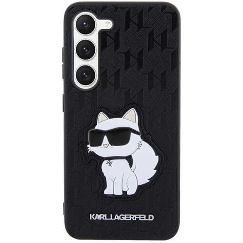 Kup Etui Karl Lagerfeld KLHCS23SSAKLHCPK Samsung Galaxy S23 hardcase černý/black Saffiano Monogram Choupette - KLD1471 - {ean13} - Sklep Home Screen