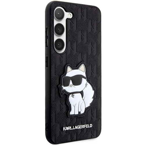Kup Etui Karl Lagerfeld KLHCS23SSAKLHCPK Samsung Galaxy S23 hardcase černý/black Saffiano Monogram Choupette - KLD1471 - {ean13} - Sklep Home Screen