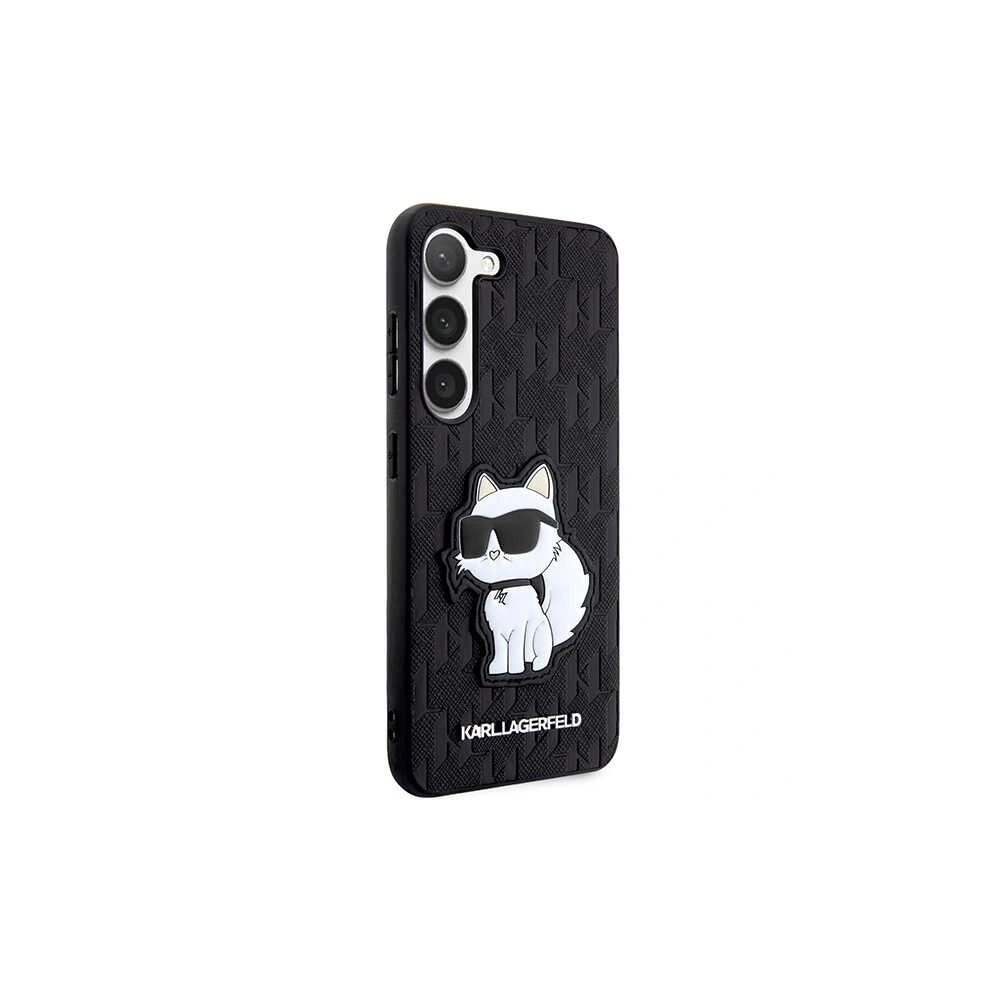 Etui Karl Lagerfeld KLHCS23SSAKLHCPK Samsung Galaxy S23 hardcase czarny/black Saffiano Monogram Choupette