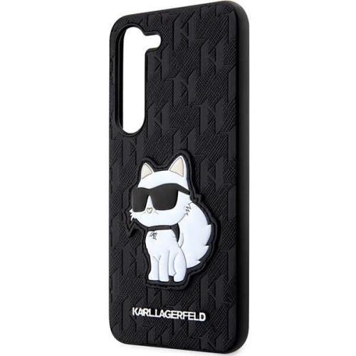 Kup Etui Karl Lagerfeld KLHCS23SSAKLHCPK Samsung Galaxy S23 hardcase černý/black Saffiano Monogram Choupette - KLD1471 - {ean13} - Sklep Home Screen