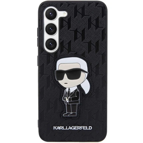Kup Etui Karl Lagerfeld KLHCS23SSAKLHKPK Samsung Galaxy S23 keménytok fekete/sz black Saffiano Monogram Ikonik - KLD1472 - {ean13} - Sklep Home Screen