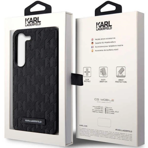 Kup Etui Karl Lagerfeld KLHCS23SSAKLHPK Samsung Galaxy S23 hardcase černý/black Saffiano Mono Metal Logo - KLD1473 - {ean13} - Sklep Home Screen