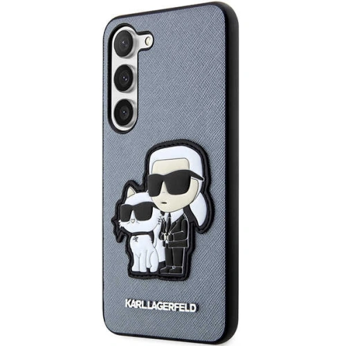 Kup Case Karl Lagerfeld KLHCS23SSANKCPG Samsung Galaxy S23 Hardcase grau/grey Saffiano Karl & Choupette - KLD1474 - {ean13} - Sklep Home Screen