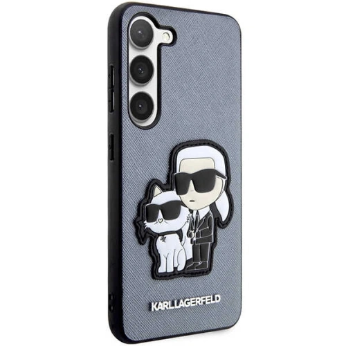 Kup Case Karl Lagerfeld KLHCS23SSANKCPG Samsung Galaxy S23 Hardcase grau/grey Saffiano Karl & Choupette - KLD1474 - {ean13} - Sklep Home Screen