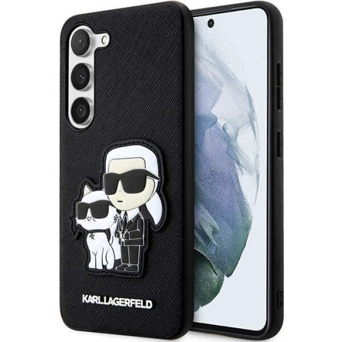 Kup Etui Karl Lagerfeld KLHCS23SSANKCPK Samsung Galaxy S23 hardcase černý/black Saffiano Karl & Choupette - KLD1475 - {ean13} - Sklep Home Screen
