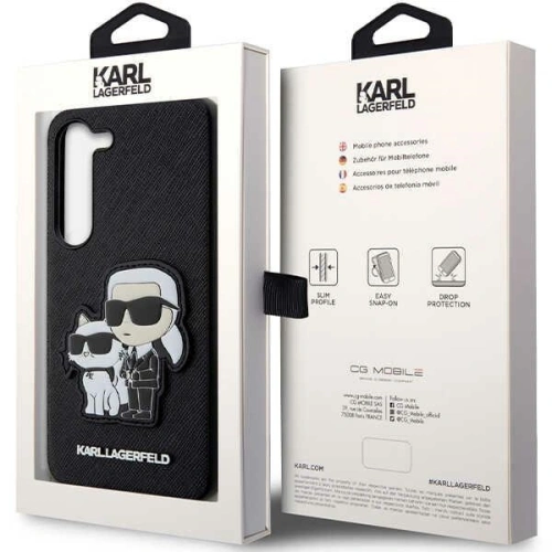 Kup Etui Karl Lagerfeld KLHCS23SSANKCPK Samsung Galaxy S23 hardcase černý/black Saffiano Karl & Choupette - KLD1475 - {ean13} - Sklep Home Screen