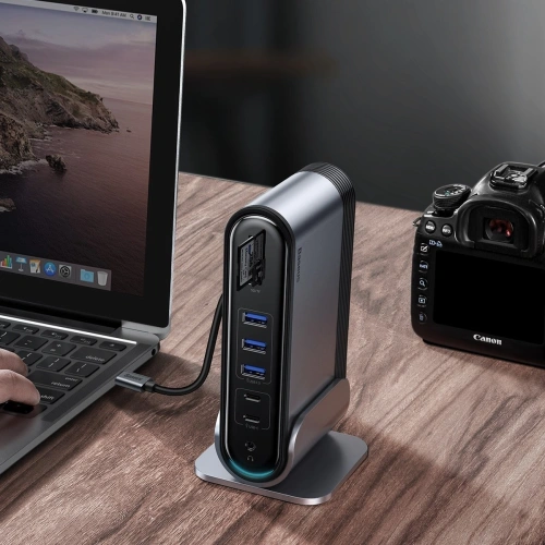 Kup [OUTLET] Stacja dokująca Baseus Working Station, HUB USB-C 16w1 - OT-430 - {ean13} - Sklep Home Screen