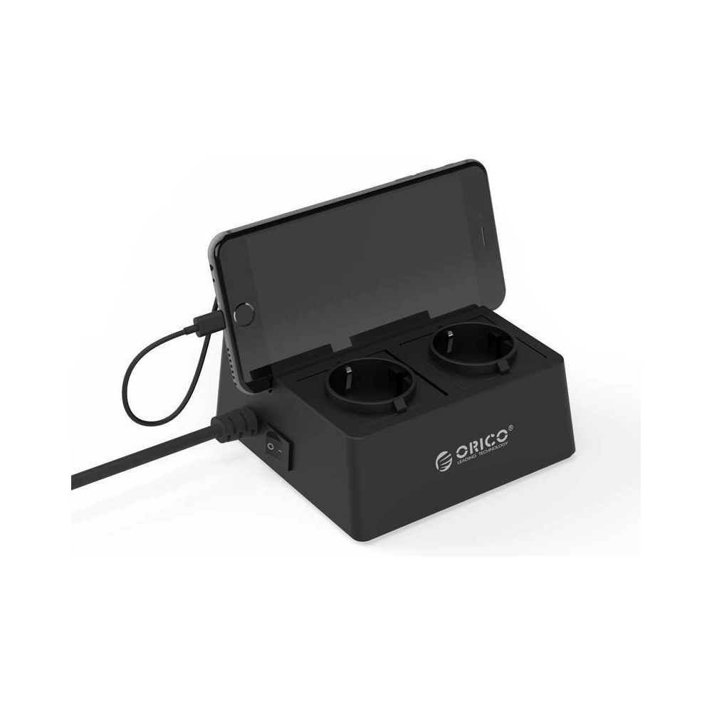 Listwa zasilająca / hub Orico 5x USB 2.4A 2500W (czarna)