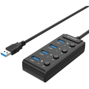 Buy Orico Hub USB 3.0 with power buttons, 5x USB (black) - ORC16 - {ean13} - Home Screen Store Europe