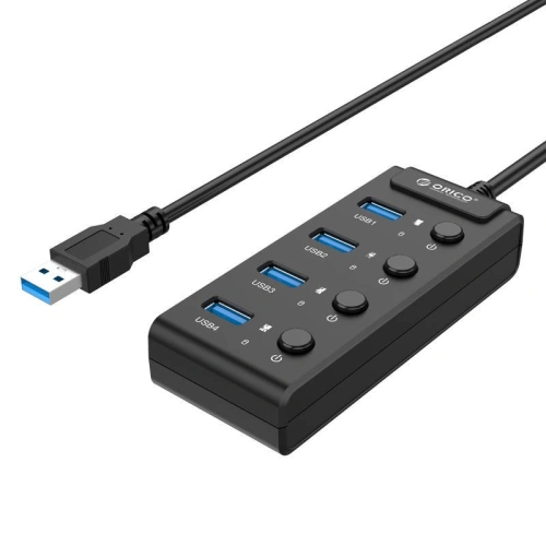 Kup USB-Hub 3.0. Orico mit Schaltern, 5x USB (schwarz) - ORC16 - {ean13} - Sklep Home Screen