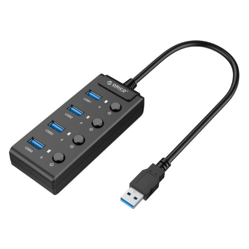 Kup USB-Hub 3.0. Orico mit Schaltern, 5x USB (schwarz) - ORC16 - {ean13} - Sklep Home Screen