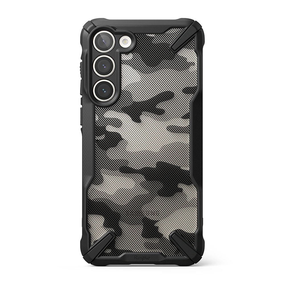 Etui Ringke Fusion-X Design Samsung Galaxy S23 Camo (Moro) Black