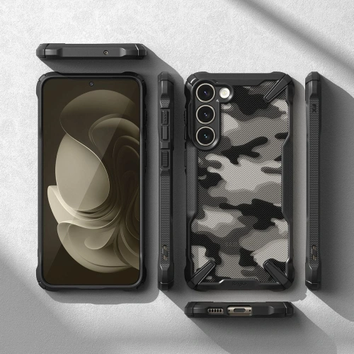 Kup Case Ringke Fusion-X Design Samsung Galaxy S23 Camo (Moro) Schwarz - RGK1748 - {ean13} - Sklep Home Screen
