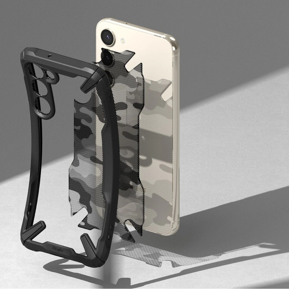 Etui Ringke Fusion-X Design Samsung Galaxy S23 Camo (Moro) Black