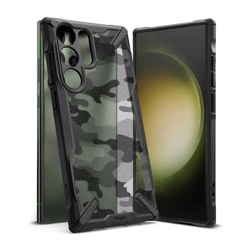 Kup Etui Ringke Fusion-X Design Samsung Galaxy S23 Ultra Camo (Moro) Fekete - RGK1756 - {ean13} - Sklep Home Screen
