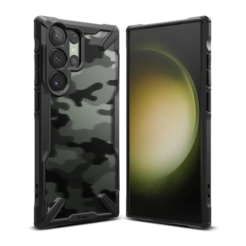 Kup Etui Ringke Fusion-X Design Samsung Galaxy S23 Ultra Camo (Moro) Fekete - RGK1756 - {ean13} - Sklep Home Screen