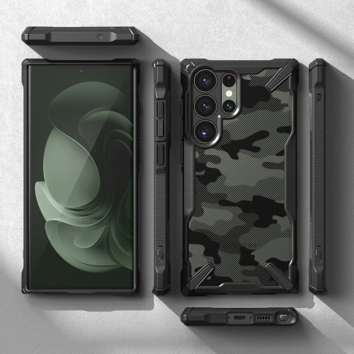 Kup Etui Ringke Fusion-X Design Samsung Galaxy S23 Ultra Camo (Moro) Fekete - RGK1756 - {ean13} - Sklep Home Screen