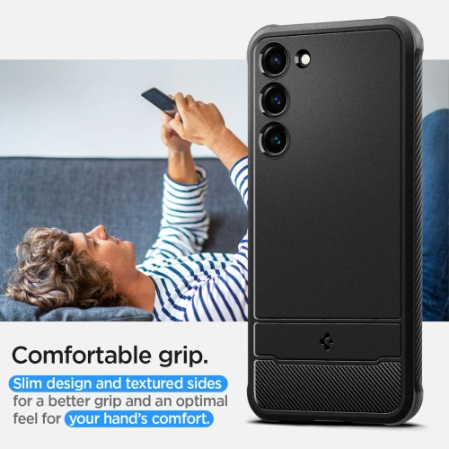 Kup Etui Spigen Rugged Armor Samsung Galaxy S23 Matt Fekete - SPN2660 - {ean13} - Sklep Home Screen