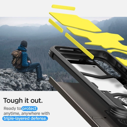 Kup Etui Spigen Tough Armor Samsung Galaxy S23 Gunmetal - SPN2667 - {ean13} - Sklep Home Screen