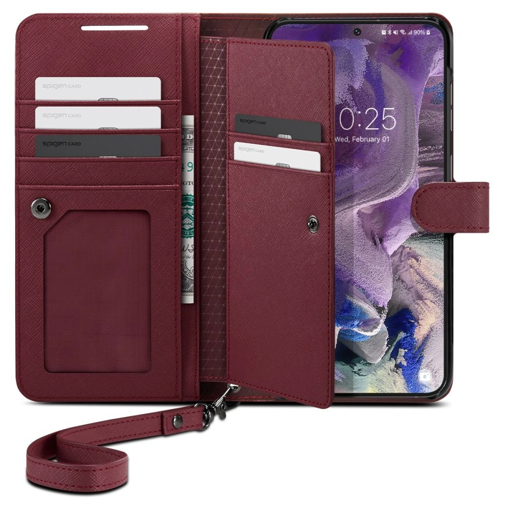 Etui Spigen Wallet S Plus Samsung Galaxy S23 Burgundy