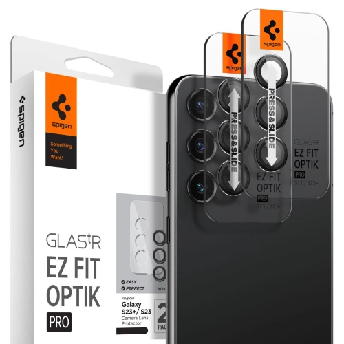Kup Gehärtetes Glas für das Spigen GLAS.tR Ez Fit Optik Pro Samsung Galaxy S23/S23+ Plus Schwarz [2 PACK] - SPN2680 - {ean13} - Sklep Home Screen