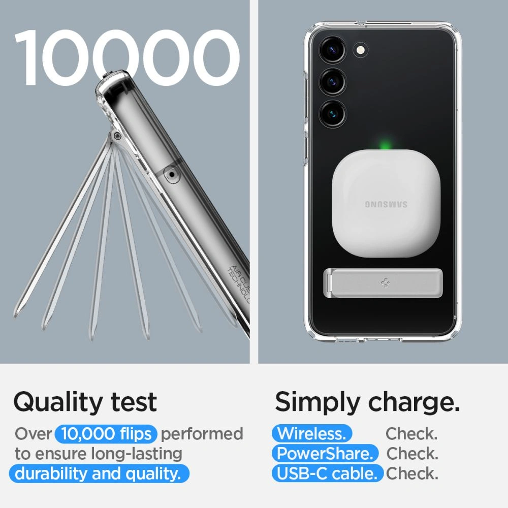 Etui Spigen Ultra Hybrid S Samsung Galaxy S23+ Plus Crystal Clear