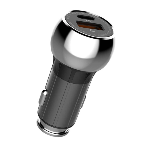 Kup Autoladegerät LDNIO C1, USB + USB-C, PD + QC 3.0, 36W (schwarz) - LDN3 - {ean13} - Sklep Home Screen