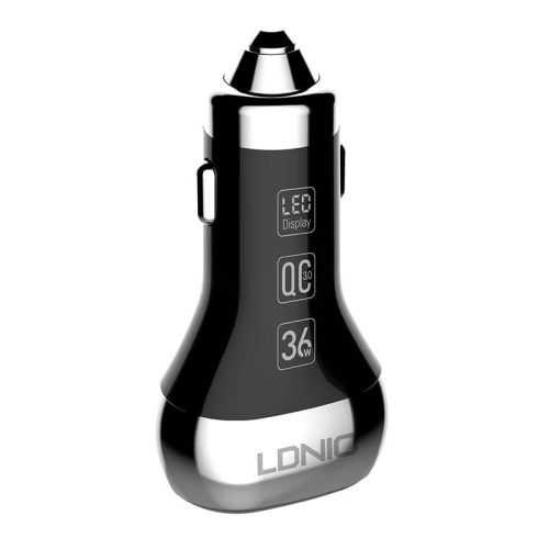 Kup Auto-Ladegerät LDNIO C2, 2x USB, QC 3.0, LED, 36W (schwarz) - LDN4 - {ean13} - Sklep Home Screen