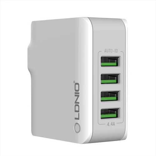Kup Síťová nabíječka LDNIO 4403, 4x USB, 22W (bílá) - LDN7 - {ean13} - Sklep Home Screen