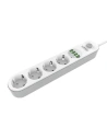 Listwa zasilająca z 4 gniazdami AC, 4x USB, LDNIO SE4432, 2m (biała)