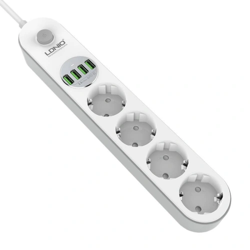 Buy LDNIO SE4432 4x AC, 4x USB, 2m (white) - LDN9 - {ean13} - Home Screen Store Europe
