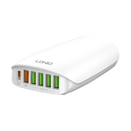 Kup Síťová nabíječka LDNIO A6573C, 5x USB, 65W, 1.5m (bílá) - LDN10 - {ean13} - Sklep Home Screen