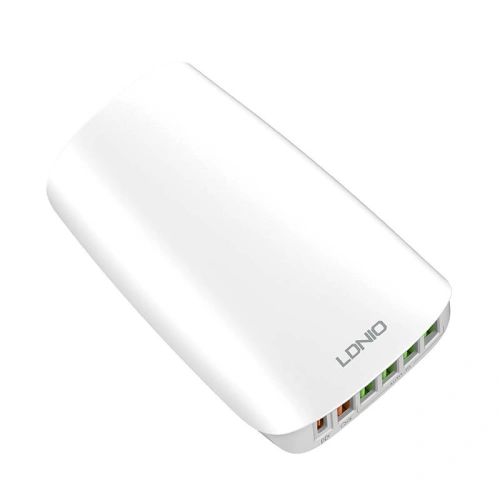 Kup Încărcător de rețea LDNIO A6573C, 5x USB, 65W, 1.5m (alb) - LDN10 - {ean13} - Sklep Home Screen