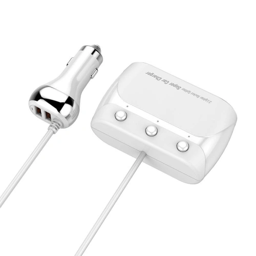 Kup Încărcător auto cu distribuitor LDNIO C504Q, 3x USB (alb) - LDN11 - {ean13} - Sklep Home Screen
