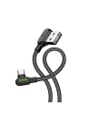 Kup Cablu unghiular Mcdodo CA-5280 USB-A/USB-C LED, 1.2m (negru) - MDD9 - {ean13} - Sklep Home Screen
