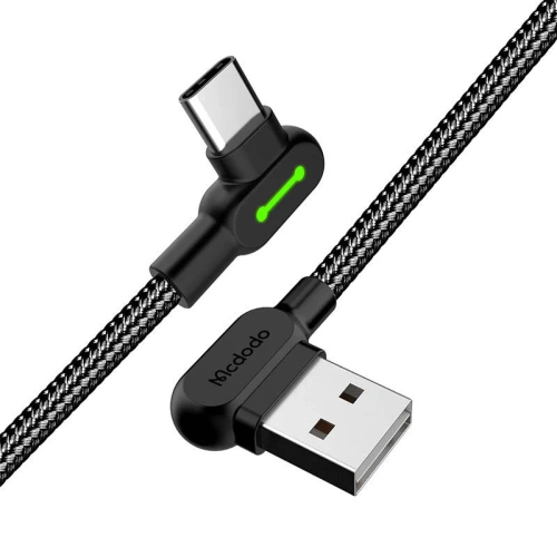Kup Cablu unghiular Mcdodo CA-5280 USB-A/USB-C LED, 1.2m (negru) - MDD9 - {ean13} - Sklep Home Screen