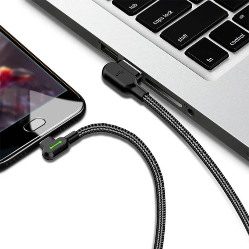 Kup Kabel kątový Mcdodo CA-5280 USB-A/USB-C LED, 1.2m (černý) - MDD9 - {ean13} - Sklep Home Screen