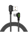 Sarokkábel Mcdodo CA-5280 USB-A/USB-C LED, 1.8m (fekete)