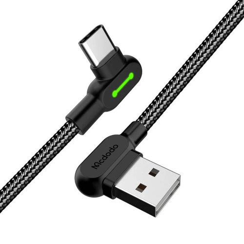 Kup Sarokkábel Mcdodo CA-5280 USB-A/USB-C LED, 1.8m (fekete) - MDD11 - {ean13} - Sklep Home Screen