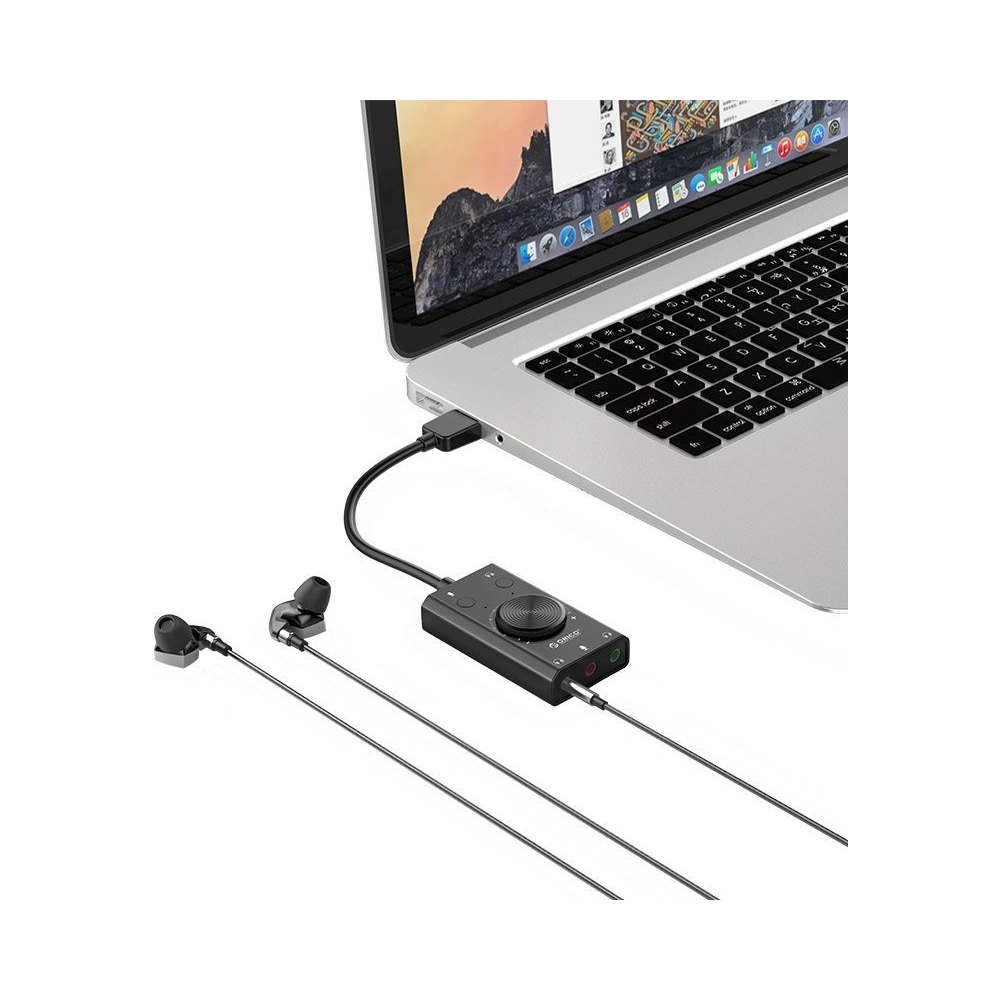 Zewnętrzna karta dźwiękowa Orico USB 2.0, 10cm
