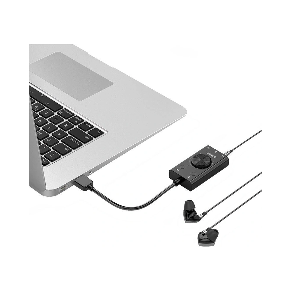 Zewnętrzna karta dźwiękowa Orico USB 2.0, 10cm