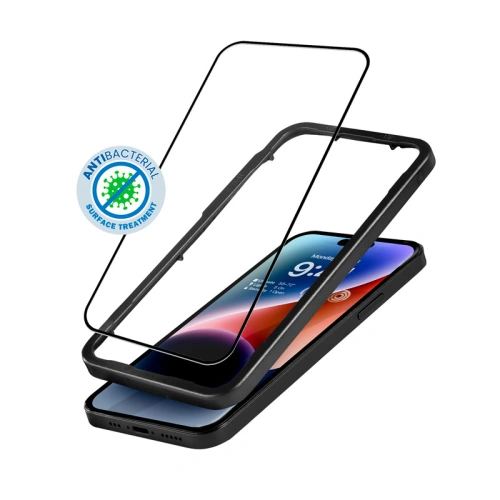 Kup Sticlă temperată Crong Anti-Bacterial 3D Armour Glass Apple iPhone 14 Pro + cadru de instalare - CRG585 - {ean13} - Sklep Home Screen