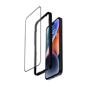 Kup Gehärtetes Glas Crong Anti-Bakteriell 3D Rüstungsglas Apple iPhone 14 Pro + Installationsrahmen - CRG585 - {ean13} - Sklep Home Screen
