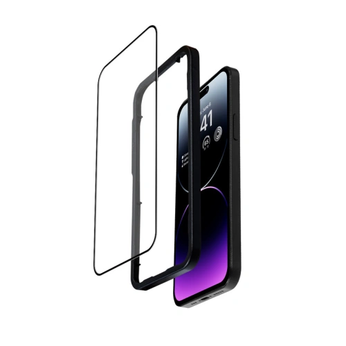 Kup Gehärtetes Glas Crong Anti-Bakteriell 3D Rüstungs-Glas Apple iPhone 14 Pro Max + Installationsrahmen - CRG586 - {ean13} - Sklep Home Screen