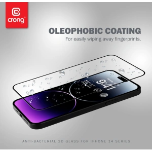 Kup Gehärtetes Glas Crong Anti-Bakteriell 3D Rüstungs-Glas Apple iPhone 14 Pro Max + Installationsrahmen - CRG586 - {ean13} - Sklep Home Screen