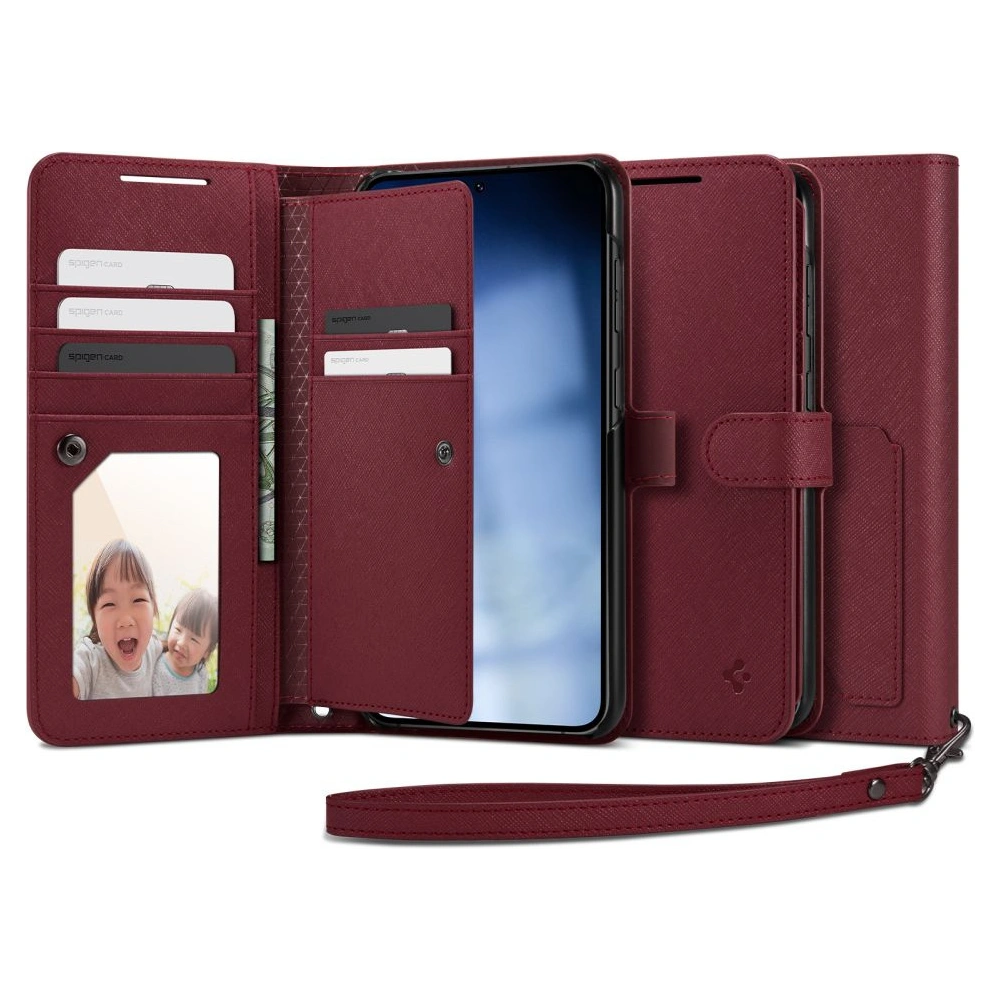 Etui Spigen Wallet S Plus Samsung Galaxy S23+ Plus Burgundy