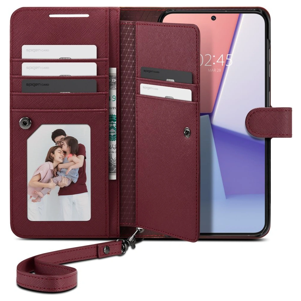 Etui Spigen Wallet S Plus Samsung Galaxy S23+ Plus Burgundy