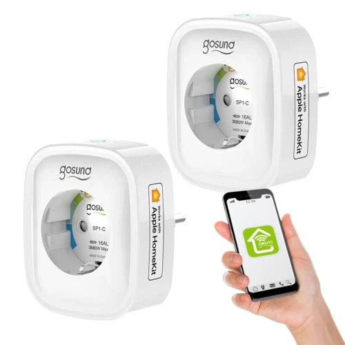 Kup Intelligens WiFi aljzat Gosund SP1-H (HomeKit) [2 PACK] - GSD58 - {ean13} - Sklep Home Screen