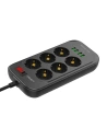 Kup Listwa zasilająca z 6 gniazdami AC, 4x USB, LDNIO SE6403, 2m (czarna) - LDN12 - {ean13} - Sklep Home Screen